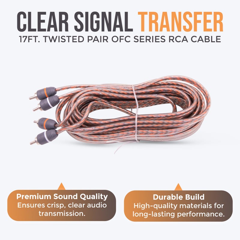 Elite Audio Premium Series Amp Kit Copper Clad Aluminum Wire, Triple-Shielded RCA Cables, High-Power Capacity, ANL Fuse Holder, Car Amplifier Install Kit (8 Gauge) - Image 5